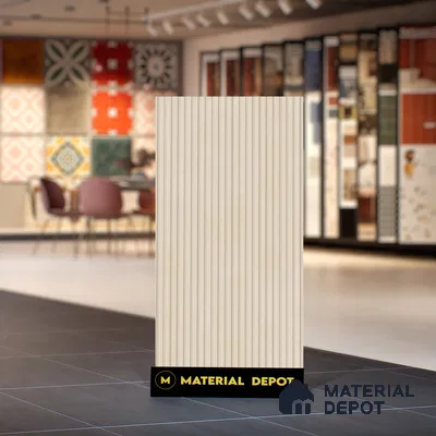 Punch Wall Tile TL 06182 B Lemmy Crema Comb 4 ft x 2 ft Vitrified Lustera Effect Feather Feel Matte Finish - 8.5 mm | Suitable for Living Room, Bedroom, Bathroom