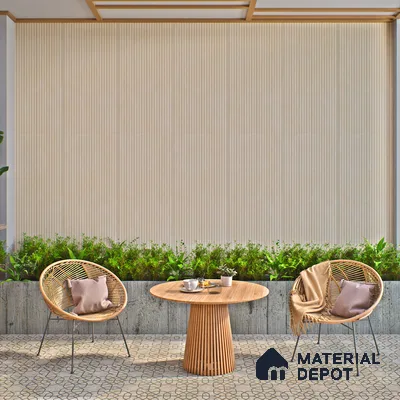 Punch Wall Tile TL 06182 B Lemmy Crema Comb 4 ft x 2 ft Vitrified Lustera Effect Feather Feel Matte Finish - 8.5 mm | Suitable for Living Room, Bedroom, Bathroom