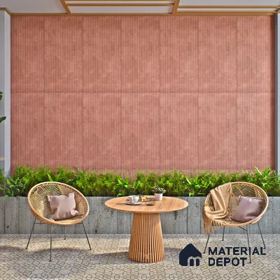 Punch Wall Tile TL 06185 B Lemmy Grape Comb 4 ft x 2 ft Vitrified Lustera Effect Feather Feel Matte Finish - 8.5 mm | Suitable for Living Room, Bedroom, Bathroom