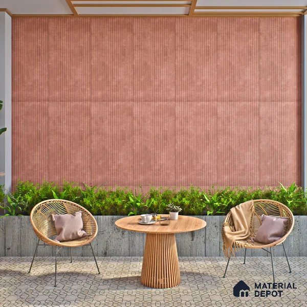 Punch Wall Tile TL 06185 B Lemmy Grape Comb 4 ft x 2 ft Vitrified Lustera Effect Feather Feel Matte Finish - 8.5 mm | Suitable for Living Room, Bedroom, Bathroom