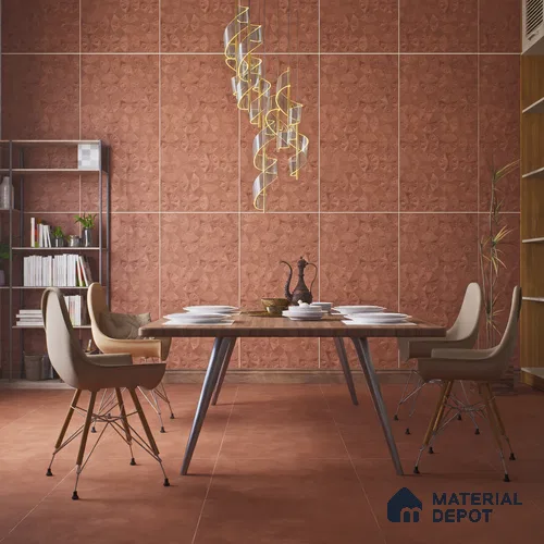 Punch Wall Tile TL 06185 C Trigon Lemmy Grape Triangle 4 ft x 2 ft Vitrified Lustera Effect Feather Feel Matte Finish - 8.5 mm | 3 Random Design | Suitable for Living Room, Bedroom, Bathroom