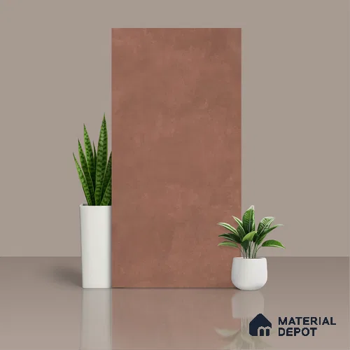 Cement Wall & Floor Tile TL 06185 Lemmy Grape 4 ft x 2 ft Vitrified Lustera Effect Feather Feel Matte Finish - 8.5 mm | 5 Random Design | Suitable for Living Room, Bedroom, Bathroom