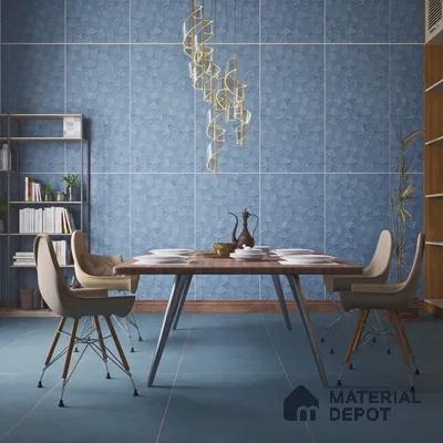 Punch Wall Tile TL 06187 C Trigon Lemmy Dusk Triangle 4 ft x 2 ft Vitrified Lustera Effect Feather Feel Matte Finish - 8.5 mm | 3 Random Design | Suitable for Living Room, Bedroom, Bathroom