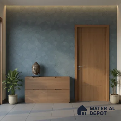 Punch Wall Tile TL 06187 C Trigon Lemmy Dusk Triangle 4 ft x 2 ft Vitrified Lustera Effect Feather Feel Matte Finish - 8.5 mm | 3 Random Design | Suitable for Living Room, Bedroom, Bathroom