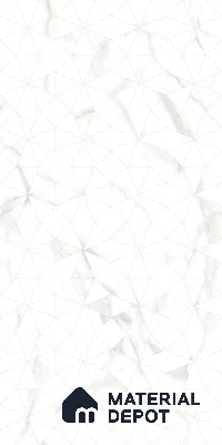 Punch Wall Tile TL 06188 B Classic Satuario Triangle 4 ft x 2 ft Vitrified Lustera Effect Feather Feel Matte Finish - 8.5 mm | 3 Random Design | Suitable for Living Room, Bedroom, Bathroom