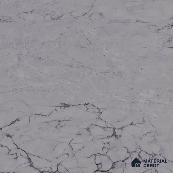Marble Endless Tundra Grey Wall & Floor Tile TL 06201 B Stone Grey 4 ft x 2 ft Glossy Finish Vitrified Tile - 9 mm | 4 Random Designs | Suitable For Living Room, Bedroom, Dining