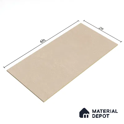 Cement Wall & Floor Tile TL 06203 Camel Beige 4 ft x 2 ft Matte Finish Vitrified Tile - 9 mm | 4 Random Design | Suitable For Living Room, Hall, Bedroom