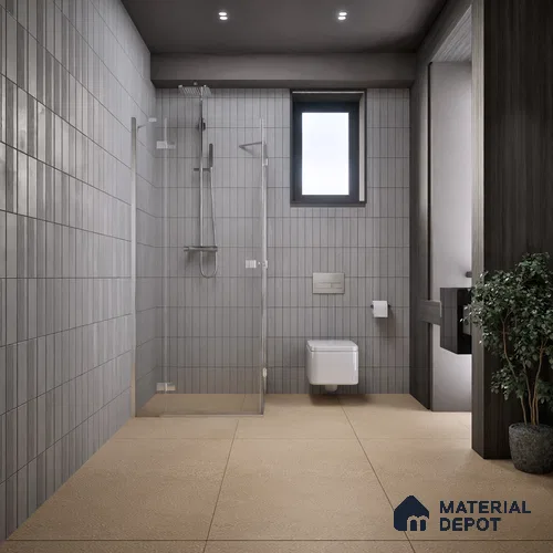 Stone Wall & Floor Tile TL 06204 Proactylix Mocha Plain 4 ft x 2 ft Vitrified Matte Finish - 9 mm (Random Design 4) | Suitable for Living Room, Bedroom, Bathroom & Kitchen