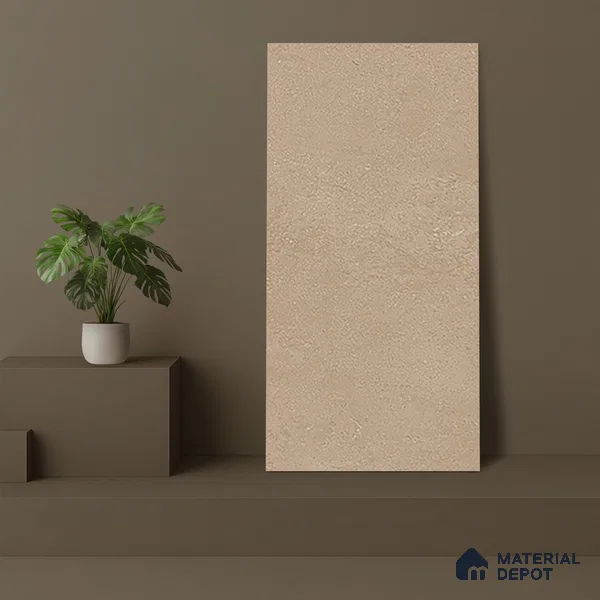 Stone Wall & Floor Tile TL 06204 Proactylix Mocha Plain 4 ft x 2 ft Vitrified Matte Finish - 9 mm (Random Design 4) | Suitable for Living Room, Bedroom, Bathroom & Kitchen