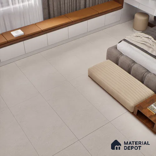 Stone Wall & Floor Tile TL 06205 Proactylix Pearl Plain 4 ft x 2 ft Vitrified Matte Finish - 9 mm (Random Design 4) | Suitable for Living Room, Bedroom, Bathroom & Kitchen