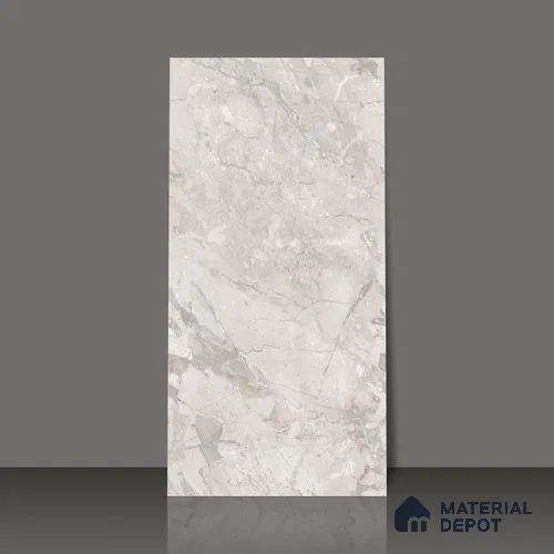 Marble Endless Tundra Grey Wall & Floor Tile TL 06209 B Dove Grey 4 ft x 2 ft Matte Finish Vitrified Tile - 9 mm | 4 Random Designs | Suitable For Living Room, Bedroom, Kitchen