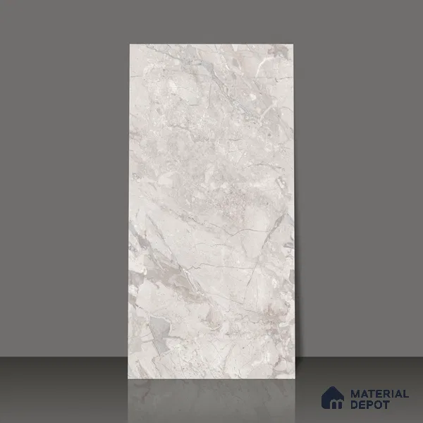 Marble Endless Tundra Grey Wall & Floor Tile TL 06209 B Dove Grey 4 ft x 2 ft Matte Finish Vitrified Tile - 9 mm | 4 Random Designs | Suitable For Living Room, Bedroom, Kitchen