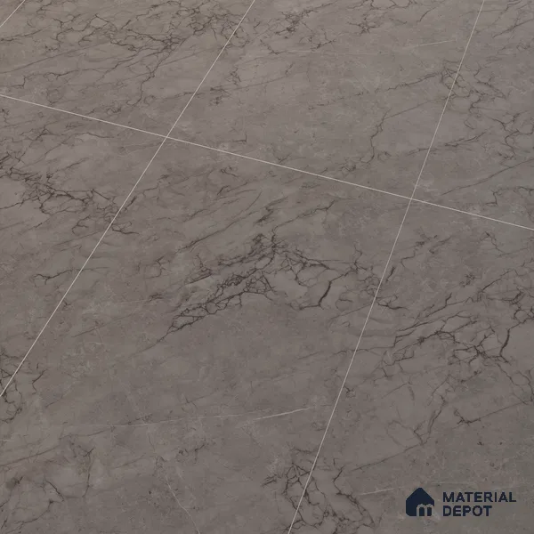 Marble Endless Tundra Grey Wall & Floor Tile TL 06210 B Steel Grey 4 ft x 2 ft Matte Finish Vitrified Tile - 9 mm | 4 Random Designs | Suitable For Living Room, Bedroom, Kitchen