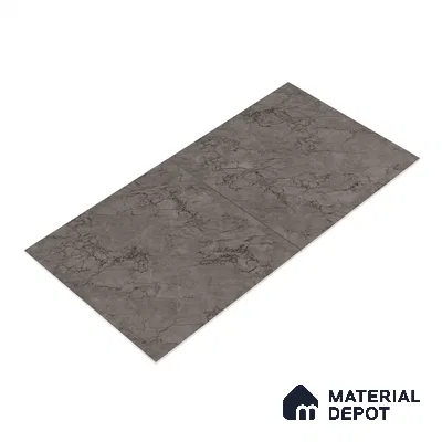 Marble Endless Tundra Grey Wall & Floor Tile TL 06210 B Steel Grey 4 ft x 2 ft Matte Finish Vitrified Tile - 9 mm | 4 Random Designs | Suitable For Living Room, Bedroom, Kitchen