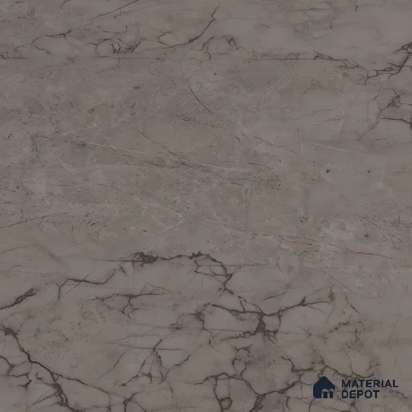 Marble Endless Tundra Grey Wall & Floor Tile TL 06210 B Steel Grey 4 ft x 2 ft Matte Finish Vitrified Tile - 9 mm | 4 Random Designs | Suitable For Living Room, Bedroom, Kitchen