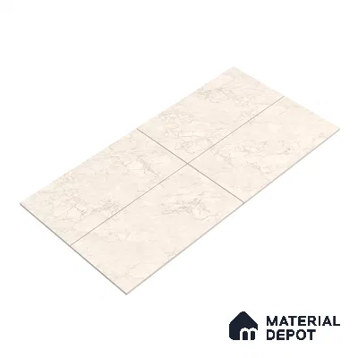 Marble Endless Bianco Lasa Wall & Floor Tile TL 06210 Antique Ivory 4 ft x 2 ft Matte Finish Vitrified Tile - 9 mm | 4 Random Designs | Suitable For Living Room, Bedroom, Kitchen