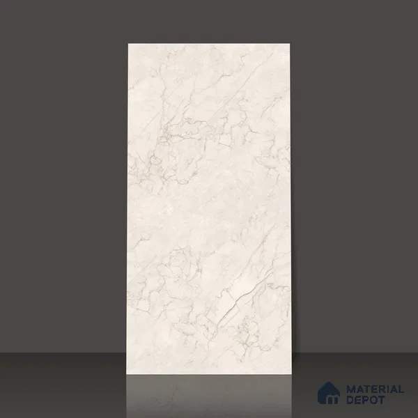 Marble Endless Bianco Lasa Wall & Floor Tile TL 06210 Antique Ivory 4 ft x 2 ft Matte Finish Vitrified Tile - 9 mm | 4 Random Designs | Suitable For Living Room, Bedroom, Kitchen