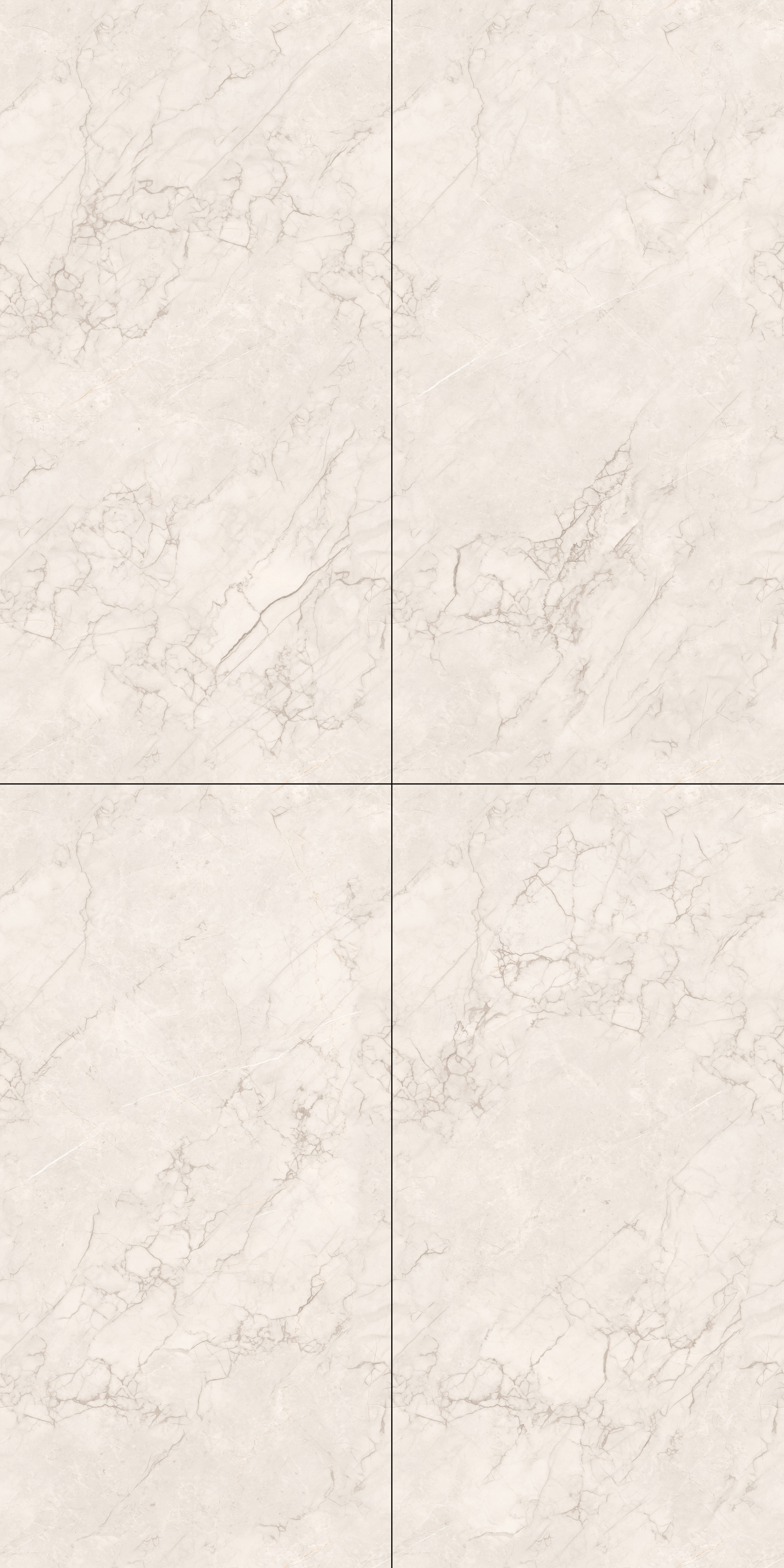 Marble Endless Bianco Lasa Wall & Floor Tile TL 06210 Antique Ivory 4 ft x 2 ft Matte Finish Vitrified Tile - 9 mm | 4 Random Designs | Suitable For Living Room, Bedroom, Kitchen