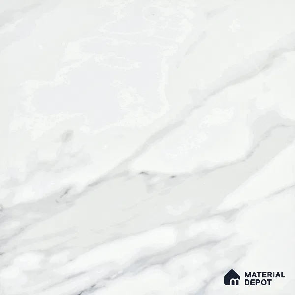 Marble Endless Statuario Wall & Floor Tile TL 06211 Cool White 4 ft x 2 ft Matte Finish Vitrified Tile - 9 mm | 4 Random Designs | Suitable For Living Room, Bedroom, Kitchen