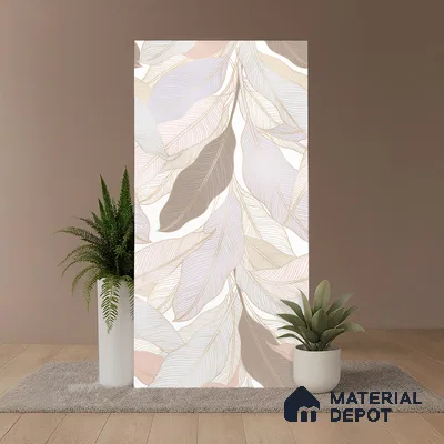 Tropical Wall Tile TL 06216 B Fragrant Petal Reverie 4 ft x 2 ft Vitrified Matte Finish - 9 mm | Suitable for Bathroom, Accent/Feature Wall, Dining Area