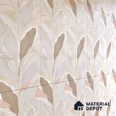 Tropical Wall Tile TL 06216 B Fragrant Petal Reverie 4 ft x 2 ft Vitrified Matte Finish - 9 mm | Suitable for Bathroom, Accent/Feature Wall, Dining Area