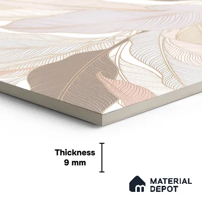 Tropical Wall Tile TL 06216 B Fragrant Petal Reverie 4 ft x 2 ft Vitrified Matte Finish - 9 mm | Suitable for Bathroom, Accent/Feature Wall, Dining Area