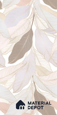 Tropical Wall Tile TL 06216 B Fragrant Petal Reverie 4 ft x 2 ft Vitrified Matte Finish - 9 mm | Suitable for Bathroom, Accent/Feature Wall, Dining Area