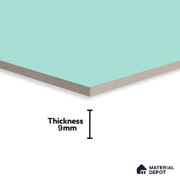 Plain Wall & Floor Tile TL 06220 Powder Blue 4 ft x 2 ft Matte Finish Vitrified Tile - 9 mm | Suitable For Living Room, Hall, Bedroom