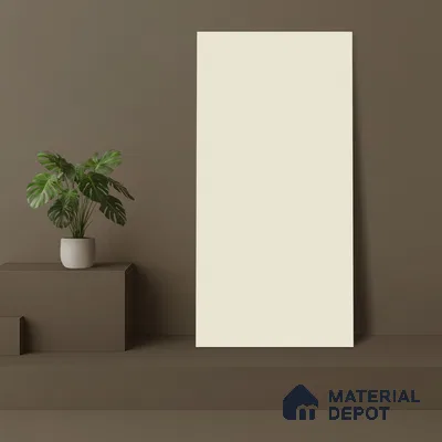 Plain Wall & Floor Tile TL 06221 Wheat Beige 4 ft x 2 ft Matte Finish Vitrified Tile - 9 mm | Suitable For Living Room, Hall, Bedroom