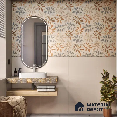 Plain Wall & Floor Tile TL 06222 Almond Cream 4 ft x 2 ft Matte Finish Vitrified Tile - 9 mm | Suitable For Living Room, Hall, Bedroom