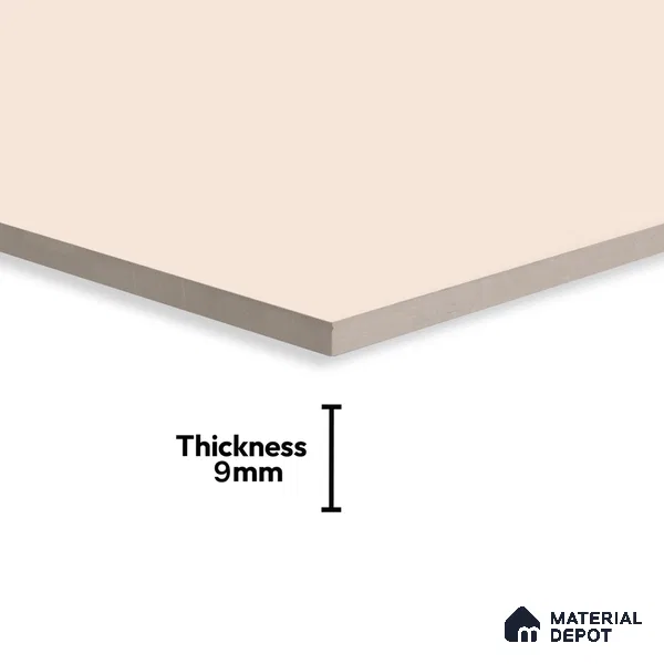 Plain Wall & Floor Tile TL 06222 Almond Cream 4 ft x 2 ft Matte Finish Vitrified Tile - 9 mm | Suitable For Living Room, Hall, Bedroom