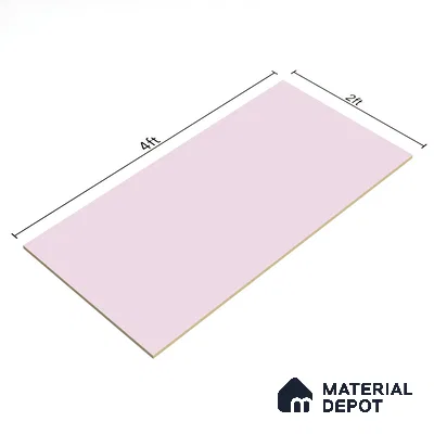 Plain Wall & Floor Tile TL 06223 Lavender 4 ft x 2 ft Matte Finish Vitrified Tile - 9 mm | Suitable For Living Room, Hall, Bedroom