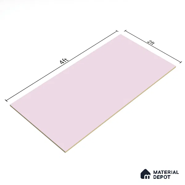 Plain Wall & Floor Tile TL 06223 Lavender 4 ft x 2 ft Matte Finish Vitrified Tile - 9 mm | Suitable For Living Room, Hall, Bedroom