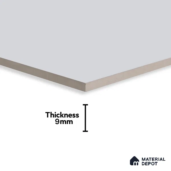 Plain Wall & Floor Tile TL 06224 Dove Grey 4 ft x 2 ft Matte Finish Vitrified Tile - 9 mm | Suitable For Living Room, Hall, Bedroom