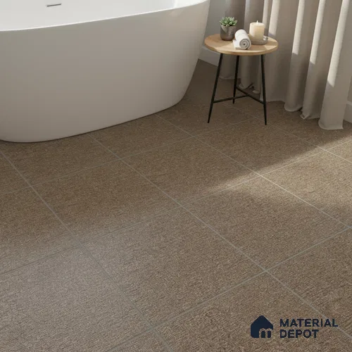 Fabric Floor Tile  TL 06232 C  12 x 12 inch - Ceramic Matte Finish -7 mm  | Suitable for Kitchen & Bathroom