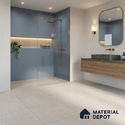 Budget Friendly Stone Look Value for Money Parking Pebble Floor Tile 16 x 16 inch | TL 06248 B | Vitrified Matte Finish Tile - 12 mm | Perfect For Parking, Bathroom, Balcony & Terrace | Pattern Alignment May Vary | 2-3 mm Spacer is Mandatory