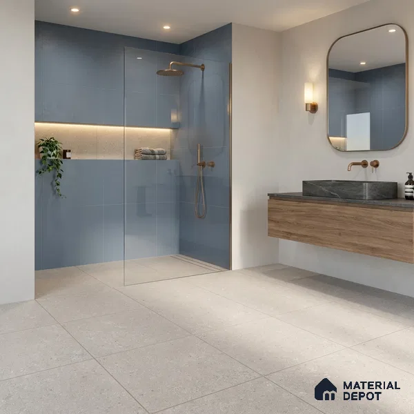 Budget Friendly Stone Look Value for Money Parking Pebble Floor Tile 16 x 16 inch | TL 06248 B | Vitrified Matte Finish Tile - 12 mm | Perfect For Parking, Bathroom, Balcony & Terrace | Pattern Alignment May Vary | 2-3 mm Spacer is Mandatory
