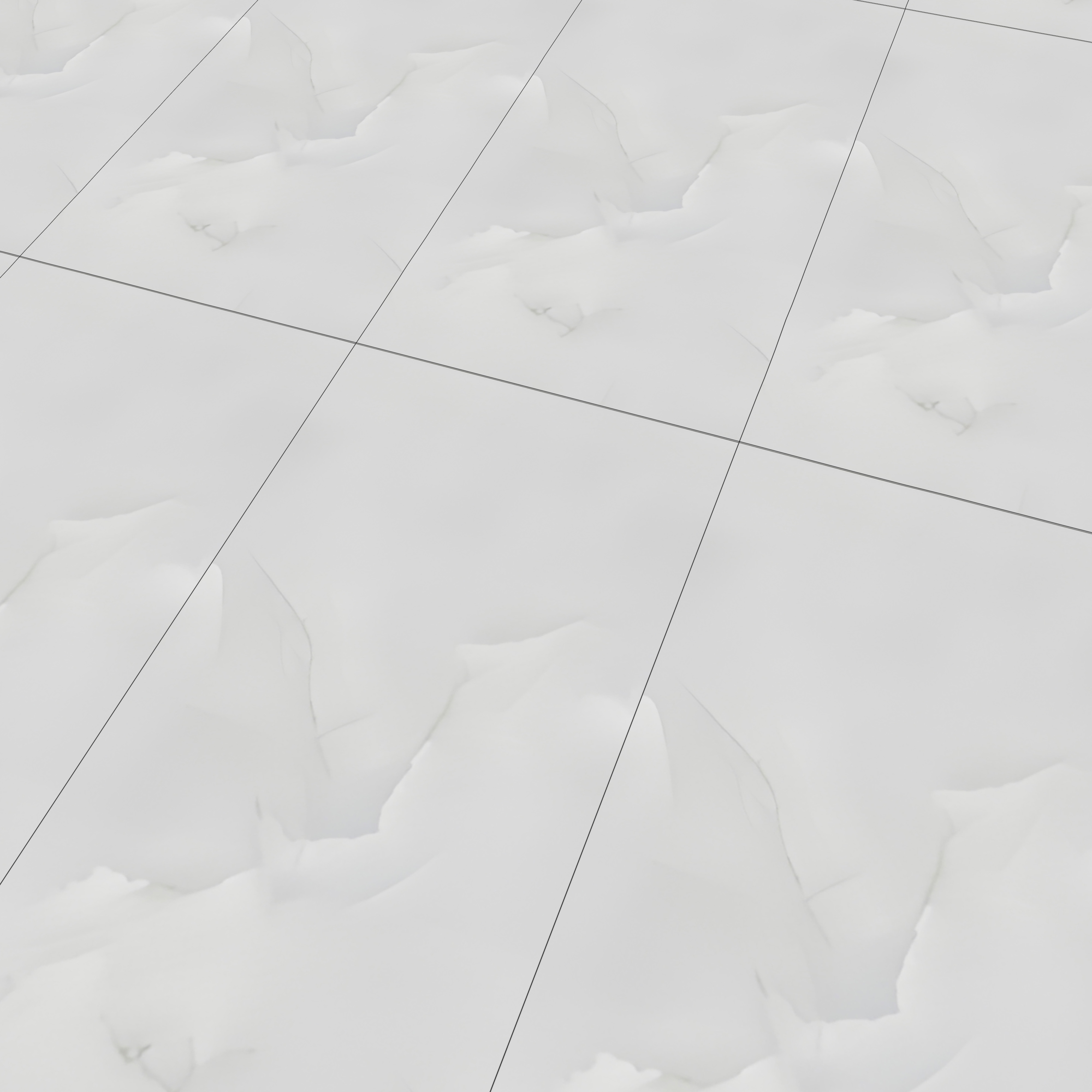 Marble Endless Carrara Wall & Floor Tile TL 06262 Off-White 4 ft x 2 ft Matte Finish Vitrified Tile - 9 mm | 4 Random Designs | Suitable For Living Room, Bedroom, Kitchen
