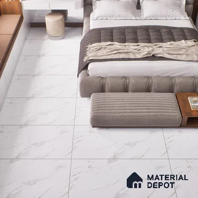 Marble Endless Bianco Lasa Wall & Floor Tile TL 06265 Off-White 4 ft x 2 ft Matte Finish Vitrified Tile - 9 mm | 6 Random Designs | Suitable For Living Room, Bedroom, Kitchen