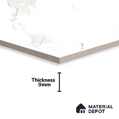 Marble Endless Bianco Lasa Wall & Floor Tile TL 06265 Off-White 4 ft x 2 ft Matte Finish Vitrified Tile - 9 mm | 6 Random Designs | Suitable For Living Room, Bedroom, Kitchen