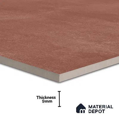 Cement Look Wall & Floor Punch Finish Cosmic Crimson Vitrified Tile | TL 06266 D 4 ft x 2 ft - 9 mm | Suitable For Bathroom, Balcony & Utility Area