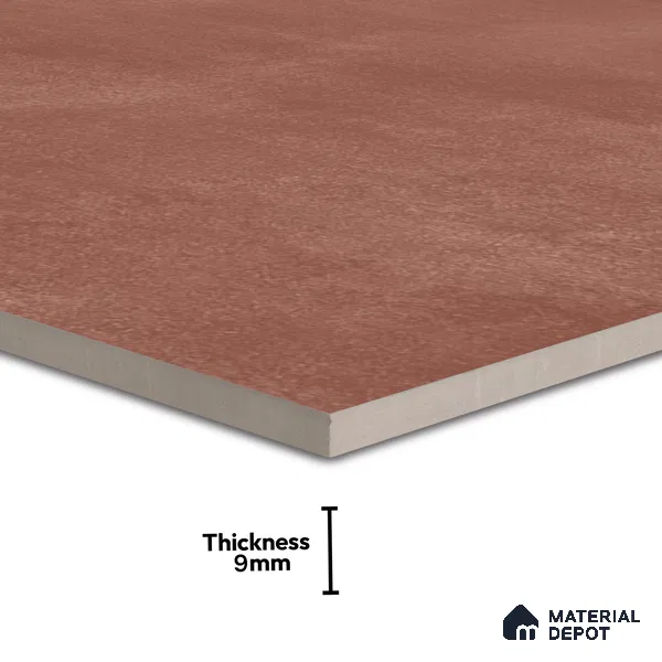 Cement Look Wall & Floor Punch Finish Cosmic Crimson Vitrified Tile | TL 06266 D 4 ft x 2 ft - 9 mm | Suitable For Bathroom, Balcony & Utility Area