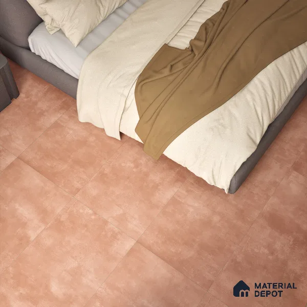 Cement Look Wall & Floor Punch Finish Cosmic Crimson Vitrified Tile | TL 06266 D 4 ft x 2 ft - 9 mm | Suitable For Bathroom, Balcony & Utility Area