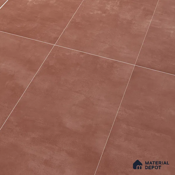 Cement Look Wall & Floor Punch Finish Cosmic Crimson Vitrified Tile | TL 06266 D 4 ft x 2 ft - 9 mm | Suitable For Bathroom, Balcony & Utility Area