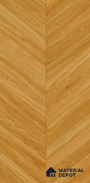 Wood Floor & Wall Tile TL 06267 B Herringbone Golden Oak 4 ft x 2 ft Vitrified Matte Finish - 9 mm (Random Design 4) | Suitable for Living Room, Bedroom, Bathroom & Kitchen
