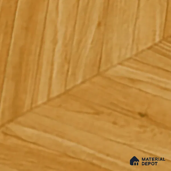 Wood Floor & Wall Tile TL 06267 B Herringbone Golden Oak 4 ft x 2 ft Vitrified Matte Finish - 9 mm (Random Design 4) | Suitable for Living Room, Bedroom, Bathroom & Kitchen