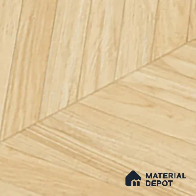 Wood Floor & Wall Tile TL 06267 D Herringbone Pinewood Charm 4 ft x 2 ft Vitrified Matte Finish - 9 mm (Random Design 4) | Suitable for Living Room, Bedroom, Bathroom & Kitchen