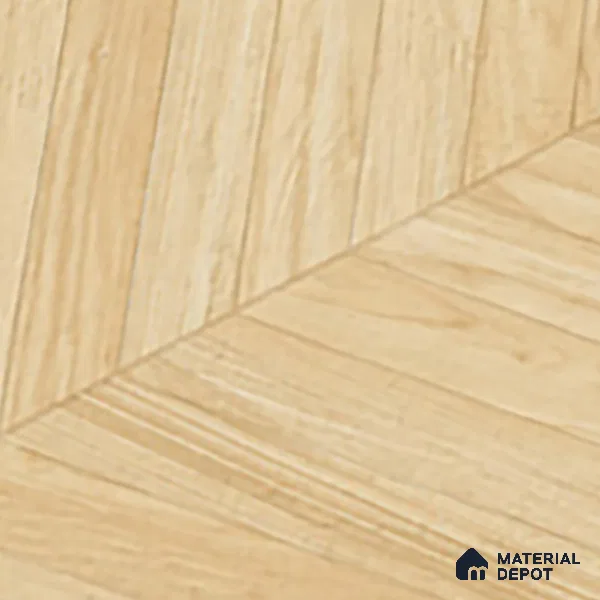 Wood Floor & Wall Tile TL 06267 D Herringbone Pinewood Charm 4 ft x 2 ft Vitrified Matte Finish - 9 mm (Random Design 4) | Suitable for Living Room, Bedroom, Bathroom & Kitchen