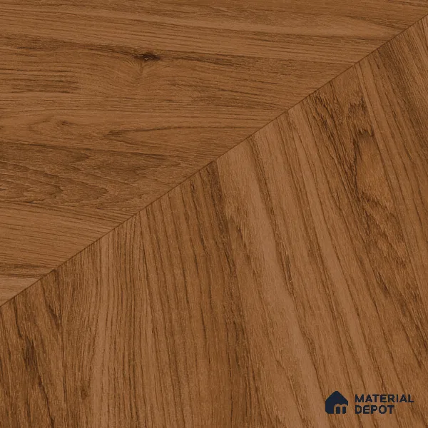 Wood Floor & Wall Tile TL 06267 Herringbone Midnight Oak 4 ft x 2 ft Vitrified Matte Finish - 9 mm (Random Design 4) | Suitable for Living Room, Bedroom, Bathroom & Kitchen