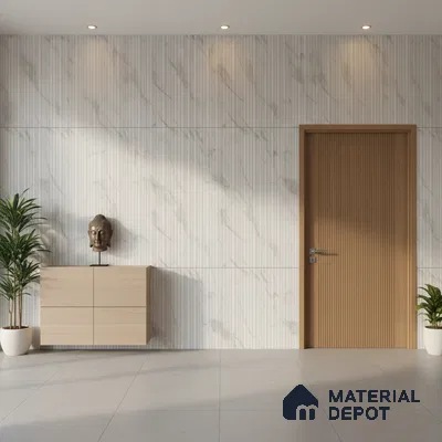 Punch Wall Tile TL 06269 Zenith Carolina Elegance 4 ft x 2 ft Vitrified Punch Finish - 9 mm (Random Design 4) | Suitable for Living Room, Bedroom, Bathroom & Kitchen